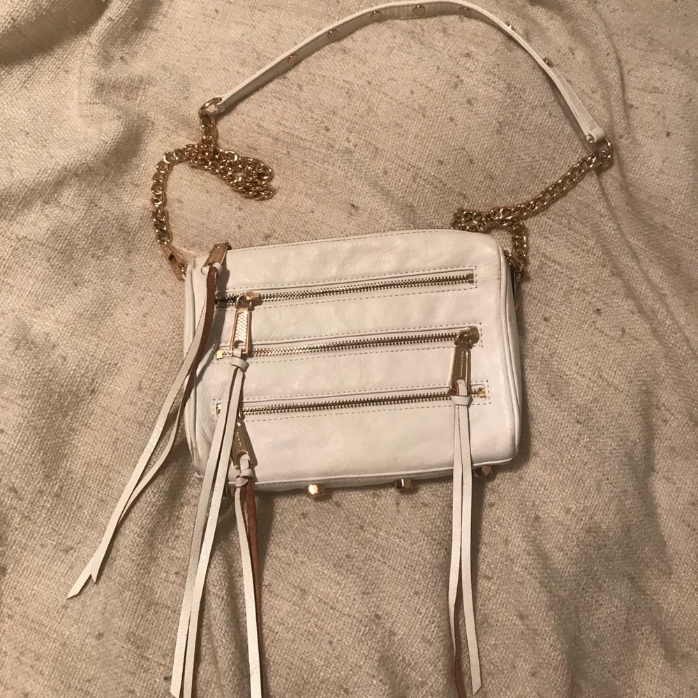 White Rebecca Minkoff zipper cross body